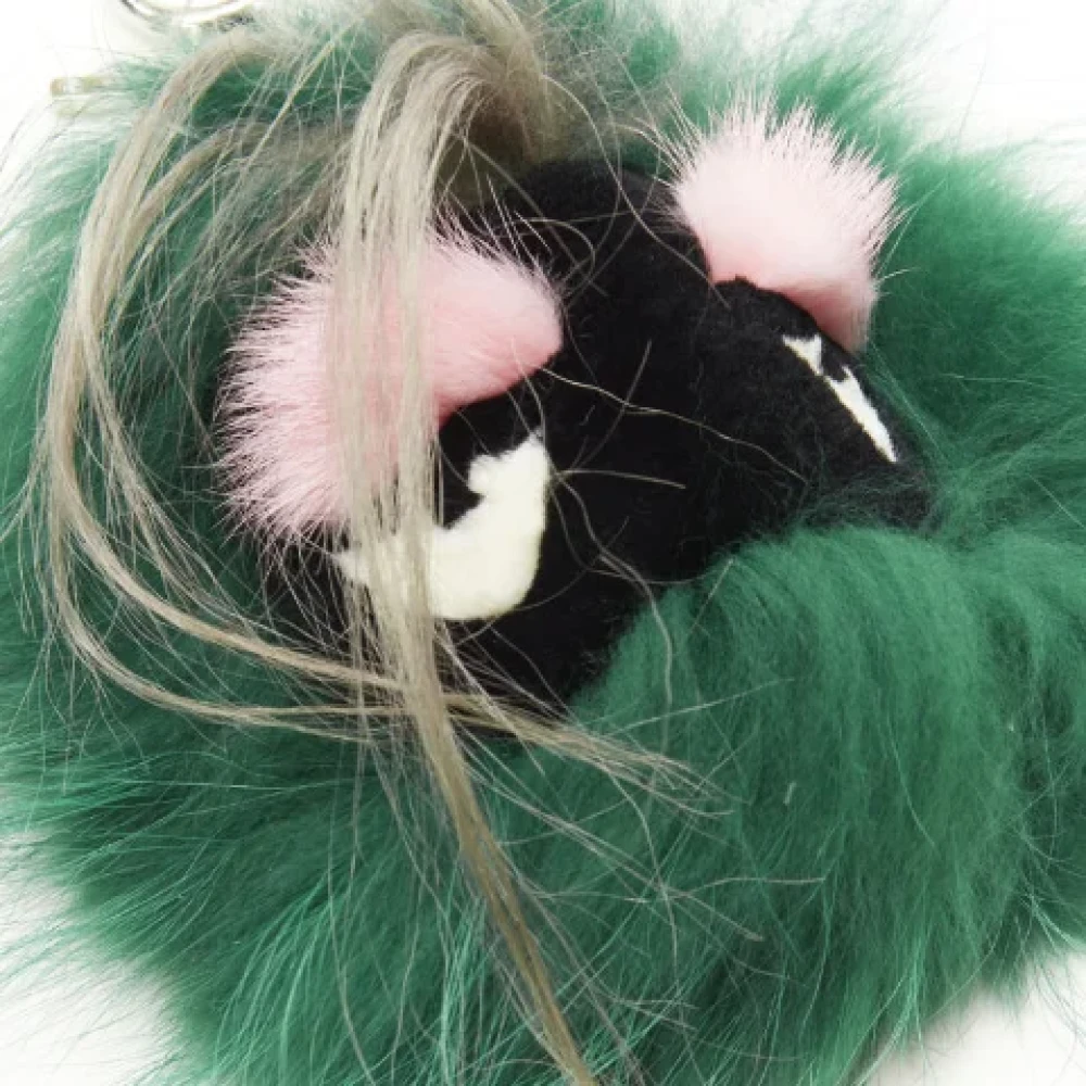 Fendi Vintage Pre-owned Fur key-holders Green Dames