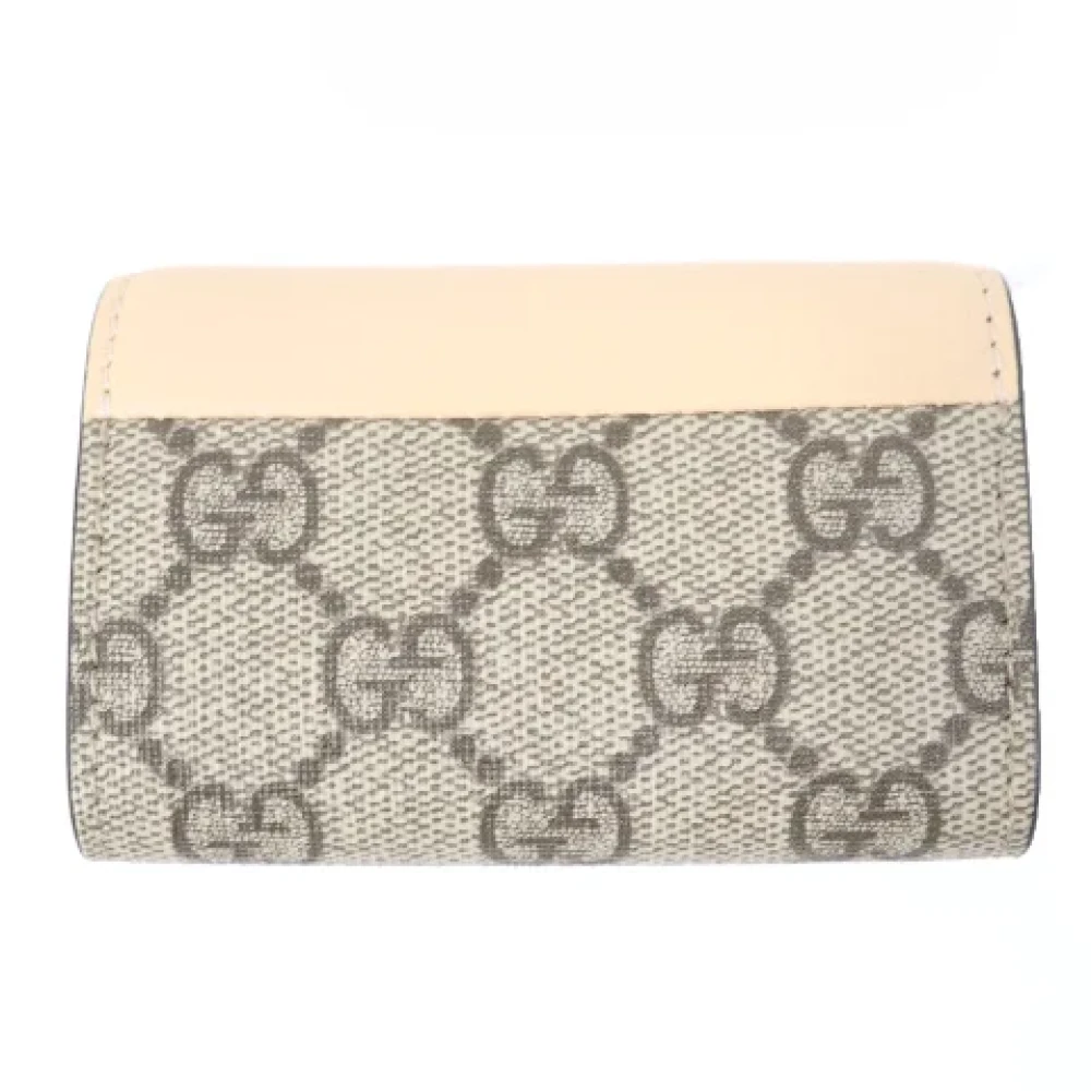 Gucci Vintage Pre-owned Canvas key-holders Beige Dames