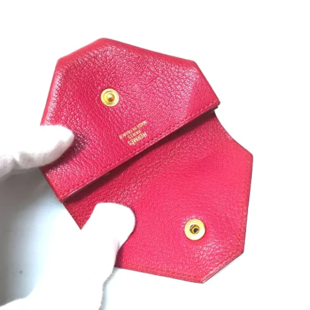 Hermès Vintage Pre-owned Leather wallets Pink Dames