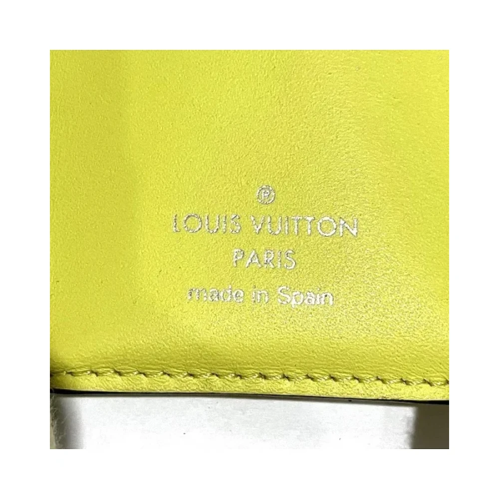 Louis Vuitton Vintage Pre-owned Canvas wallets Yellow Dames