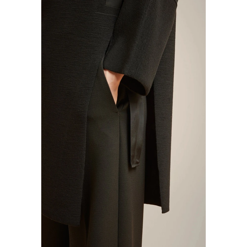 Liviana Conti Hoge Hals Merinowollen Trui Black Dames