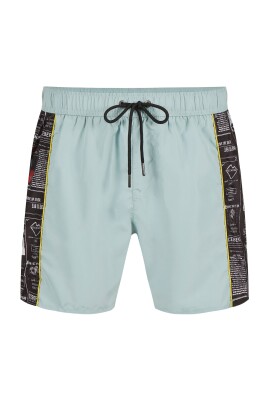maillots-de-bain-verts-menthe-avec-des-bandes-laterales-contrastantes-et-un-logo-vertical