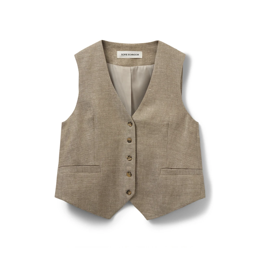 Sofie Schnoor Women's Light/Brown Glimmer Vest
