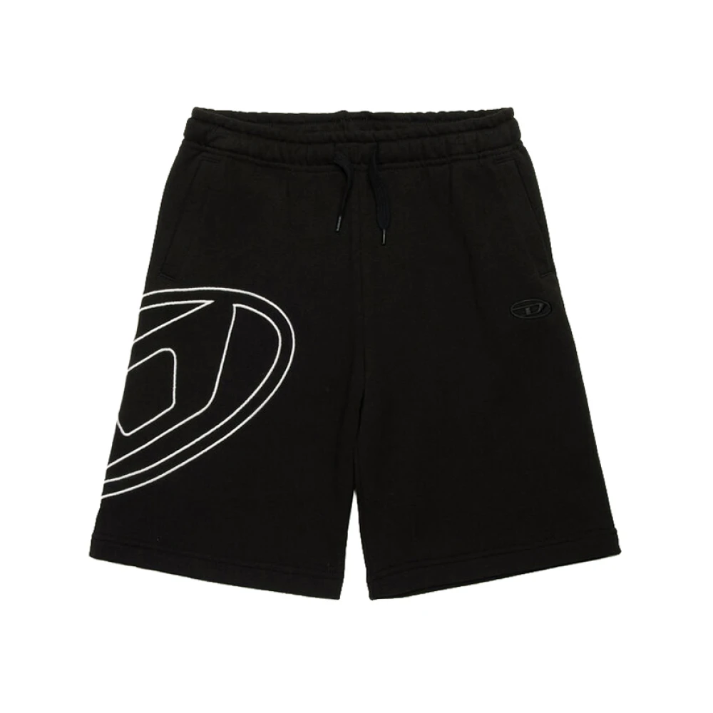 Diesel Svarta Bermuda Shorts för Barn Black, Pojke