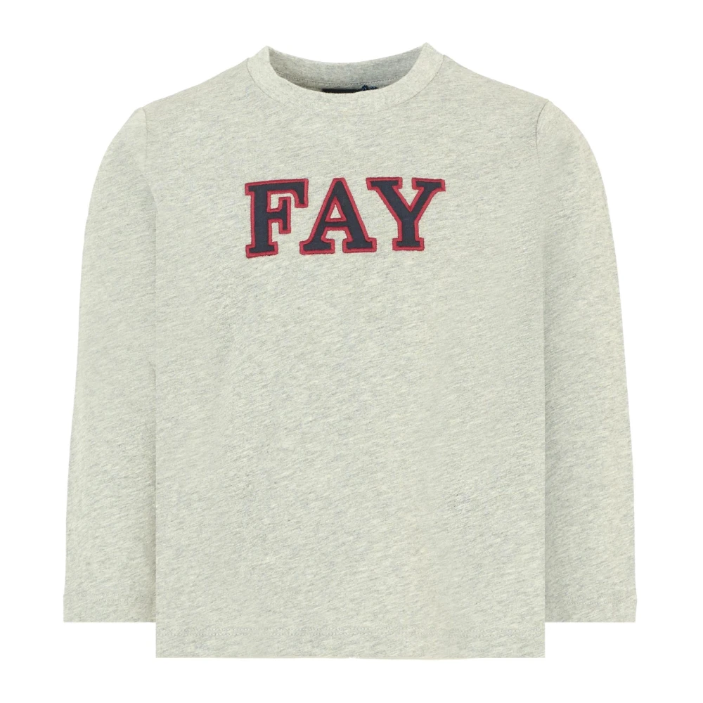 Fay - Tops > T-Shirts - Gray - Fay - Modalova