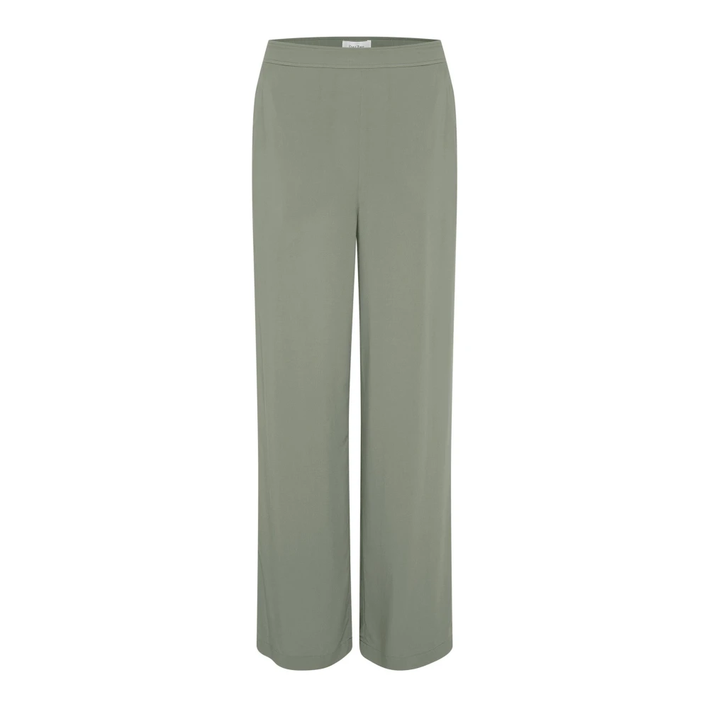 Part Two Women's Green Agave Wide Leg Trousers - Wide Trousers - 4XL - Trousers