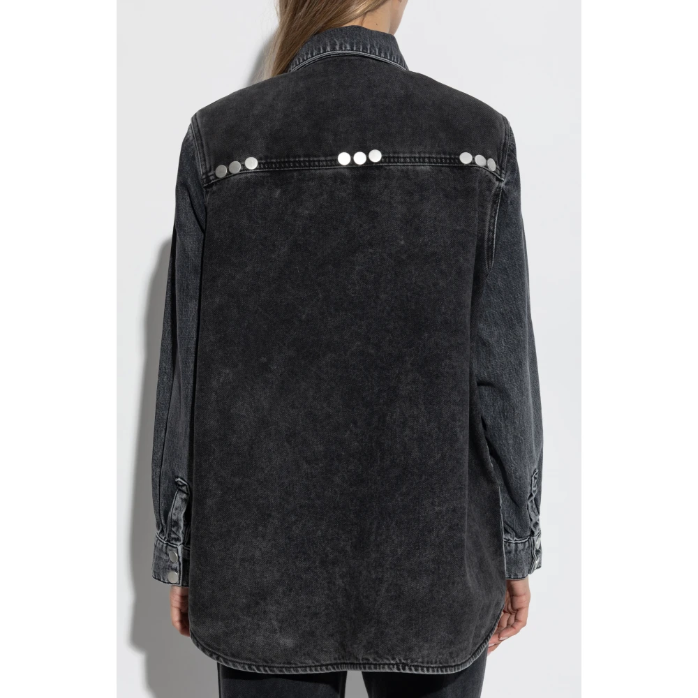 Gestuz Zuva Denim Overhemd Gray Dames