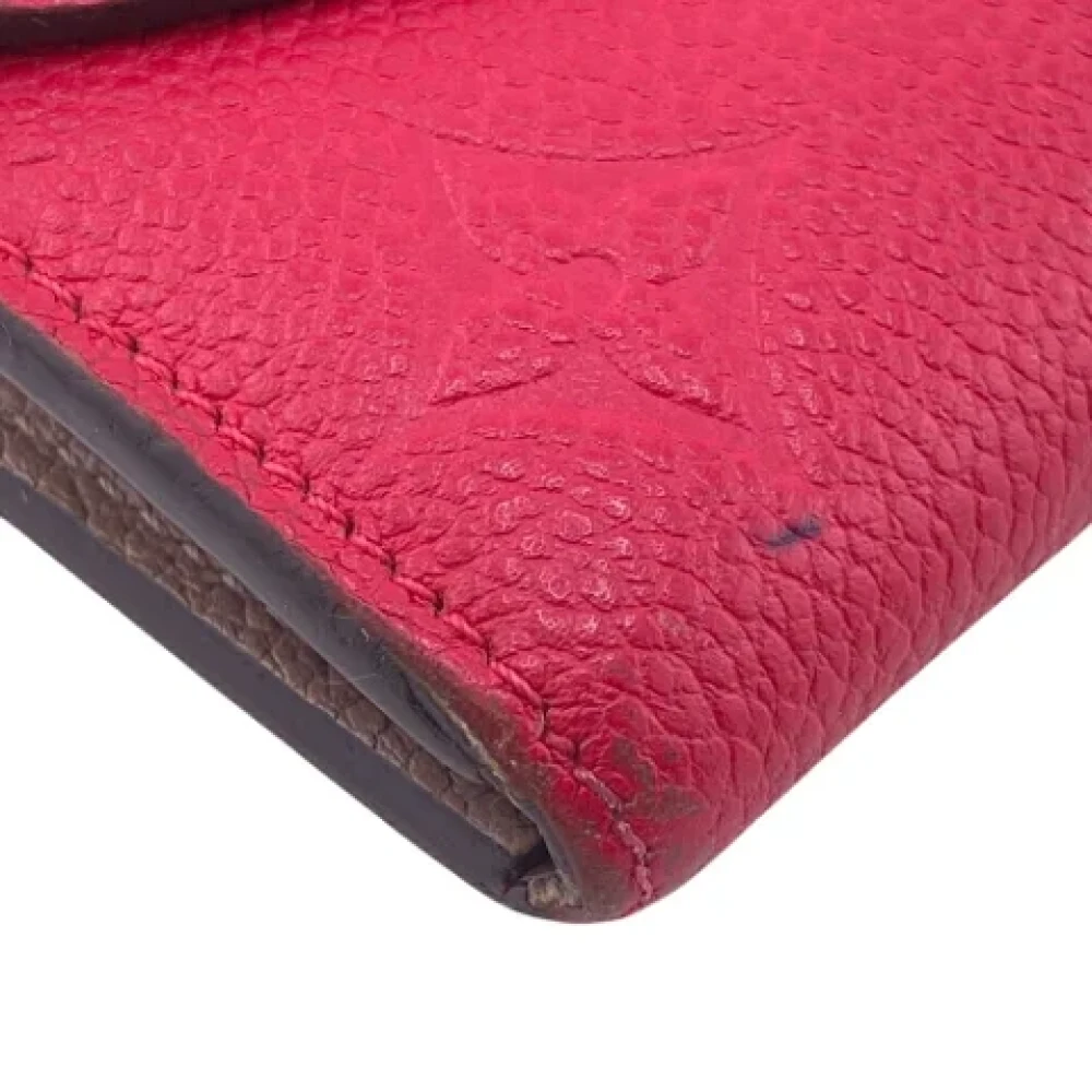 Louis Vuitton Vintage Pre-owned Leather wallets Pink Dames