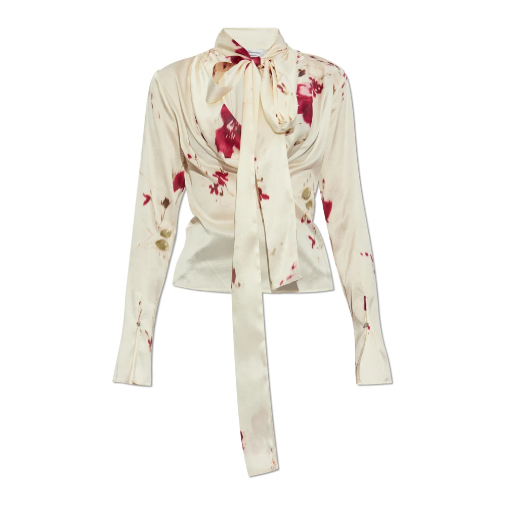 Blumarine Zijden top Beige Dames