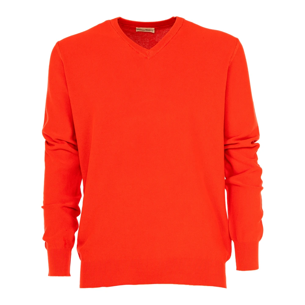 Cashmere Company Lichtgewicht V-hals Heren Trui Red Heren