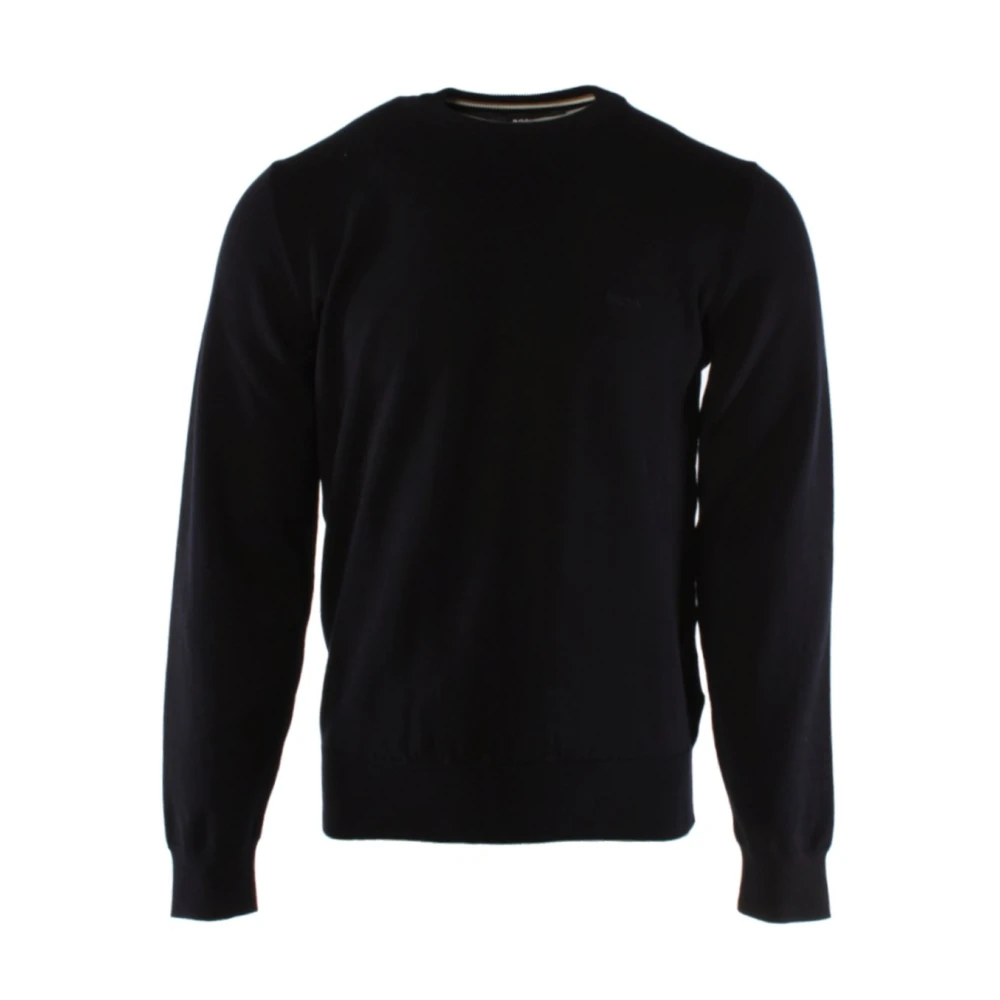 Hugo Men's Blue Round-Neck Knitwear, S, Round-Neck Knitwear