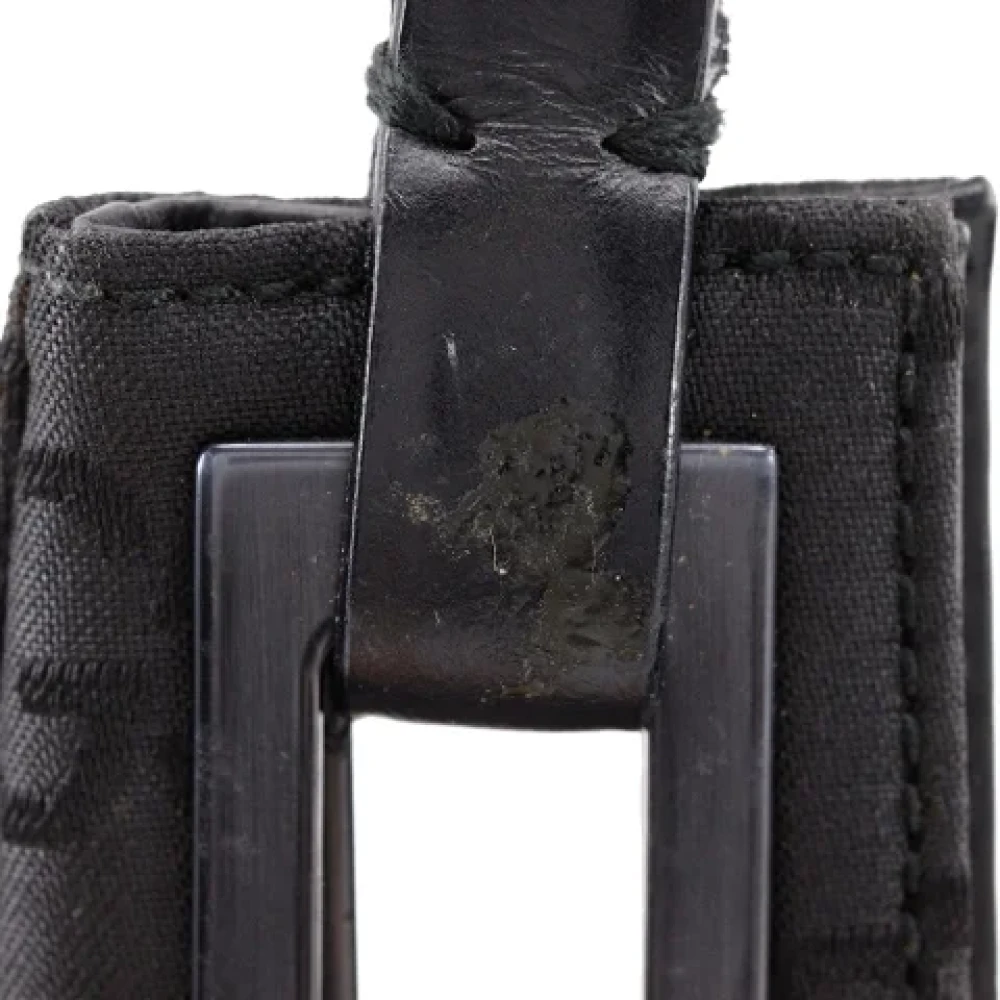 Gucci Vintage Pre-owned Canvas shoulder-bags Black Dames