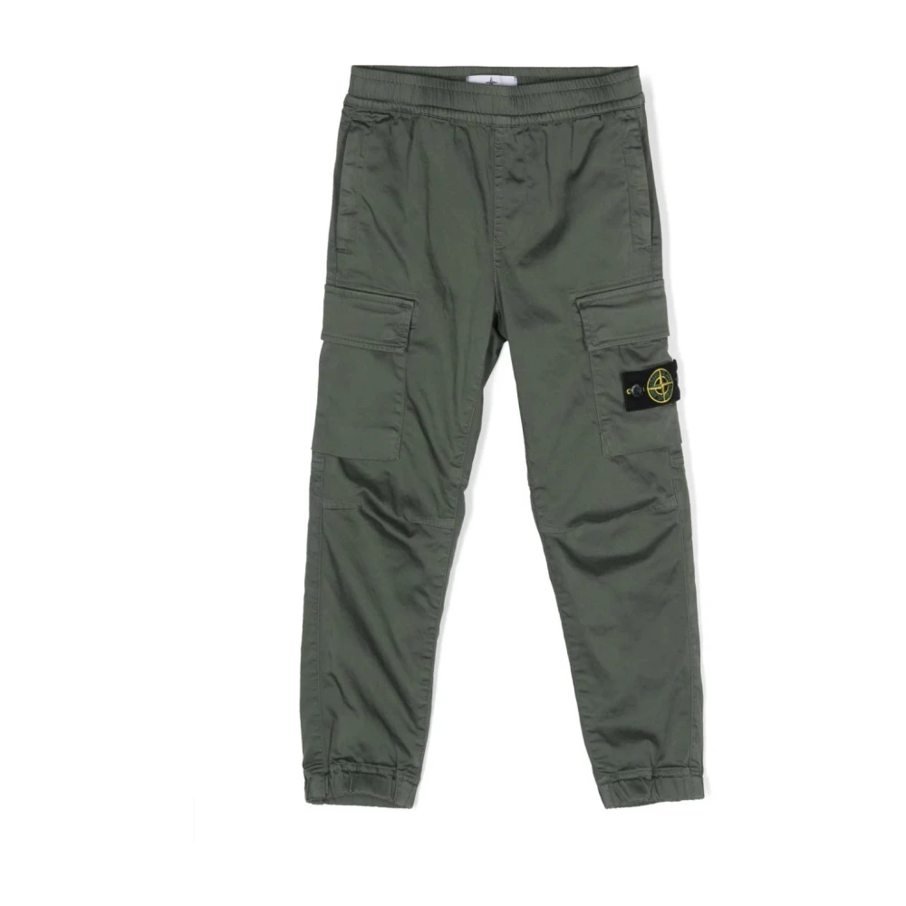 Stone Island Mörkgröna Byxor för Pojkar Green, Pojke