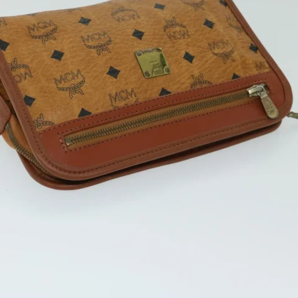 MCM Pre-owned Leather handbags Brown Dames