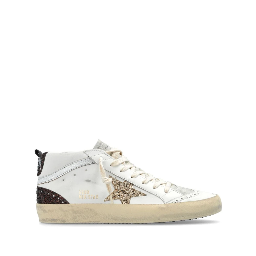 Golden Goose Mid Star Leren High Top Sneakers Dames Schoenen Veelkleurig Multicolor
