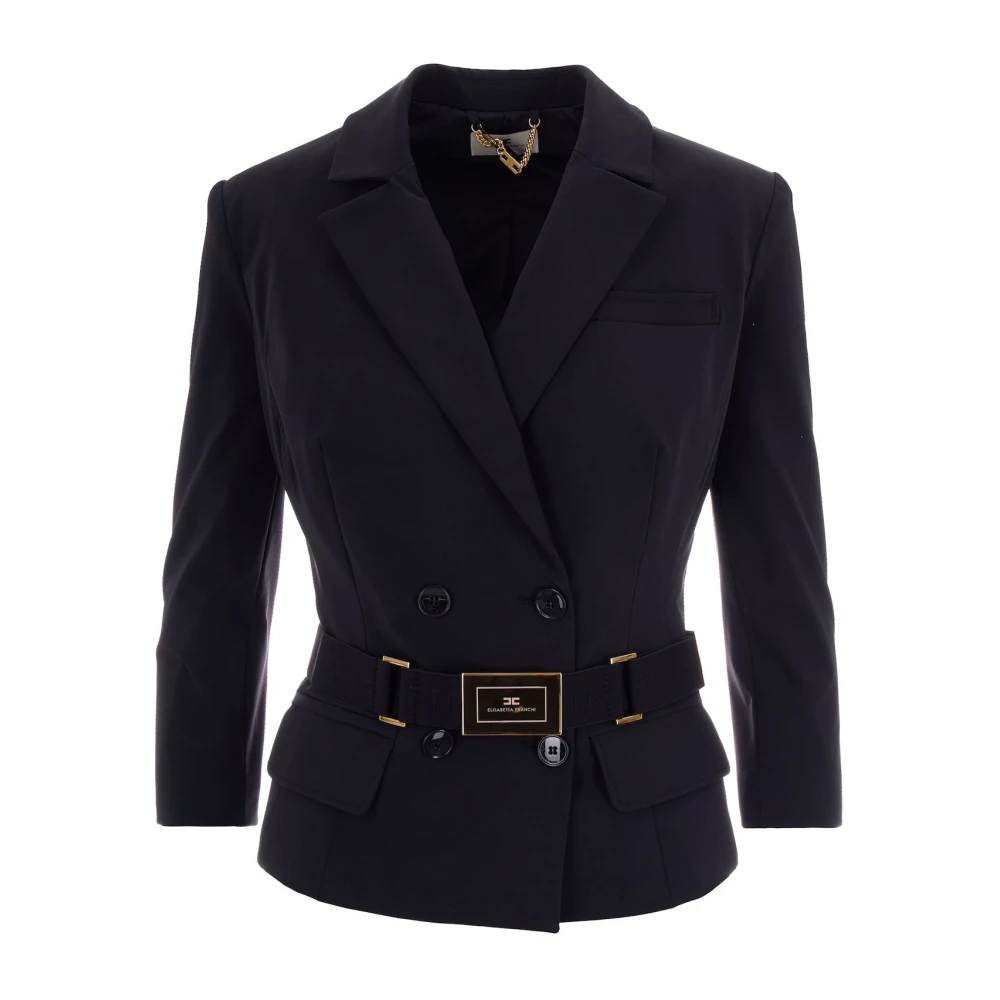 Elisabetta Franchi Black Blazers, Female, Xl, Blazers