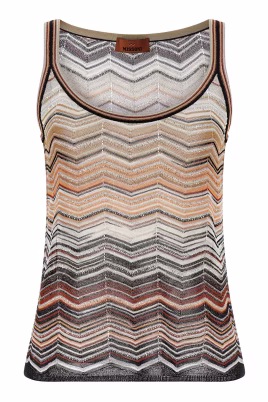 haut-sans-manches-a-col-ras-du-cou-en-viscose-lamee-a-chevrons-avec-sequins