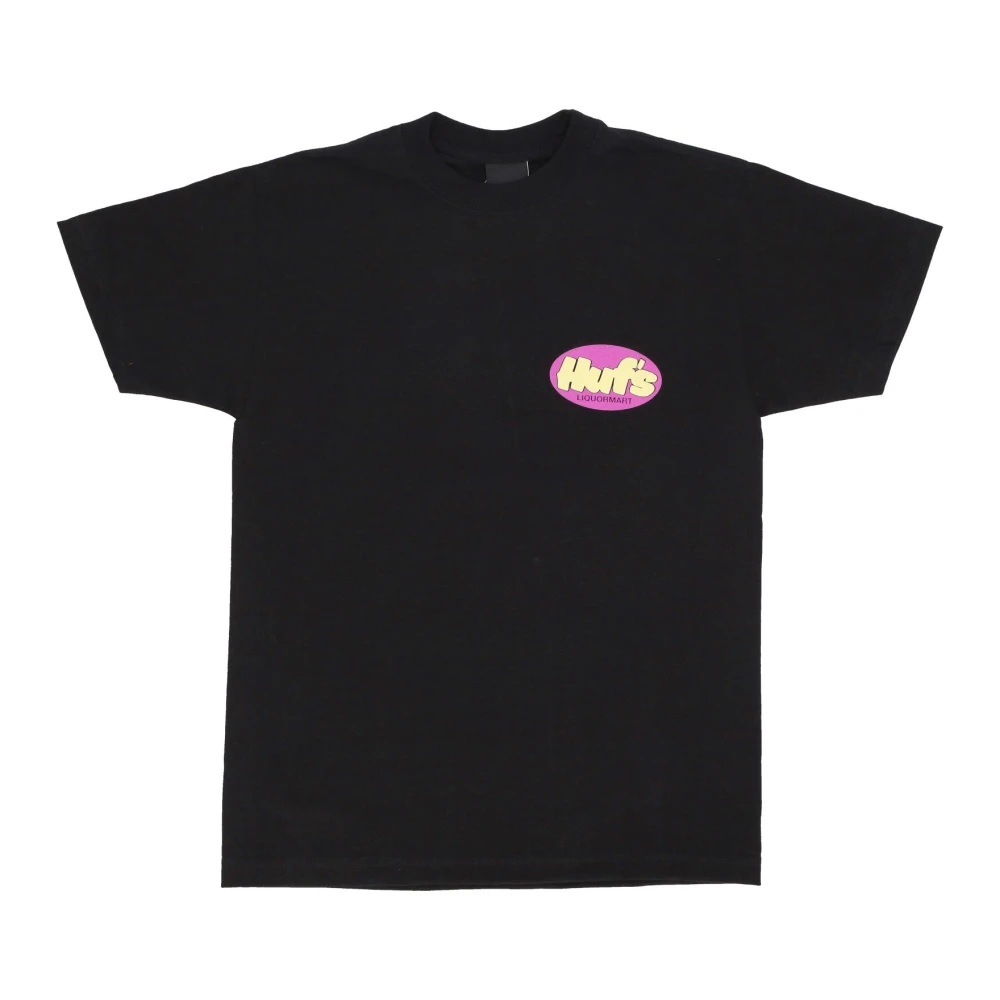 HUF Zwarte Liquormart Tee Korte Mouw T-shirt Black Heren