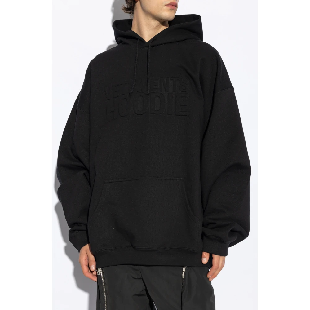 Vetements Hoodie Black Heren