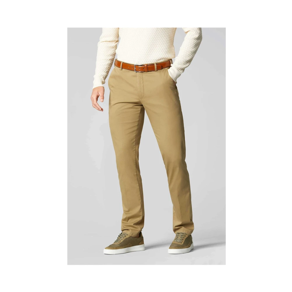 Meyer Chinos Broek Goede Prijs Brown Heren