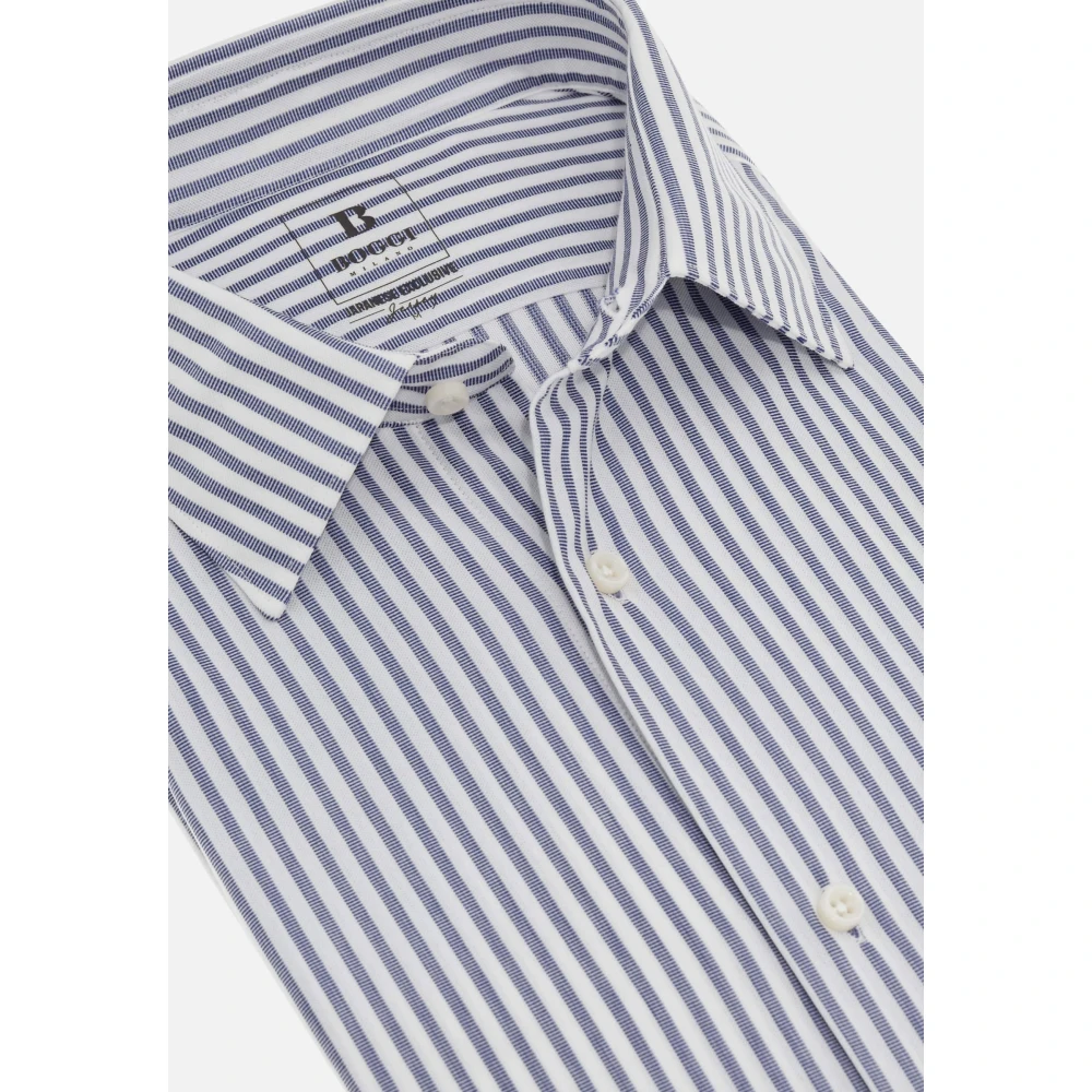 Boggi Milano Regular Fit Japanse Jersey Polo Shirt Blue Heren