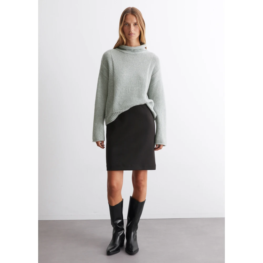 Marc O'Polo Jersey minirok slim Black Dames