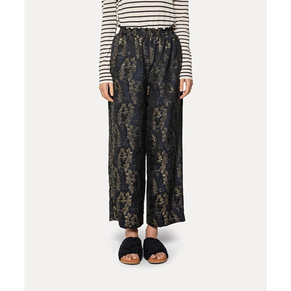 Forte Wide Trousers Blue Dames