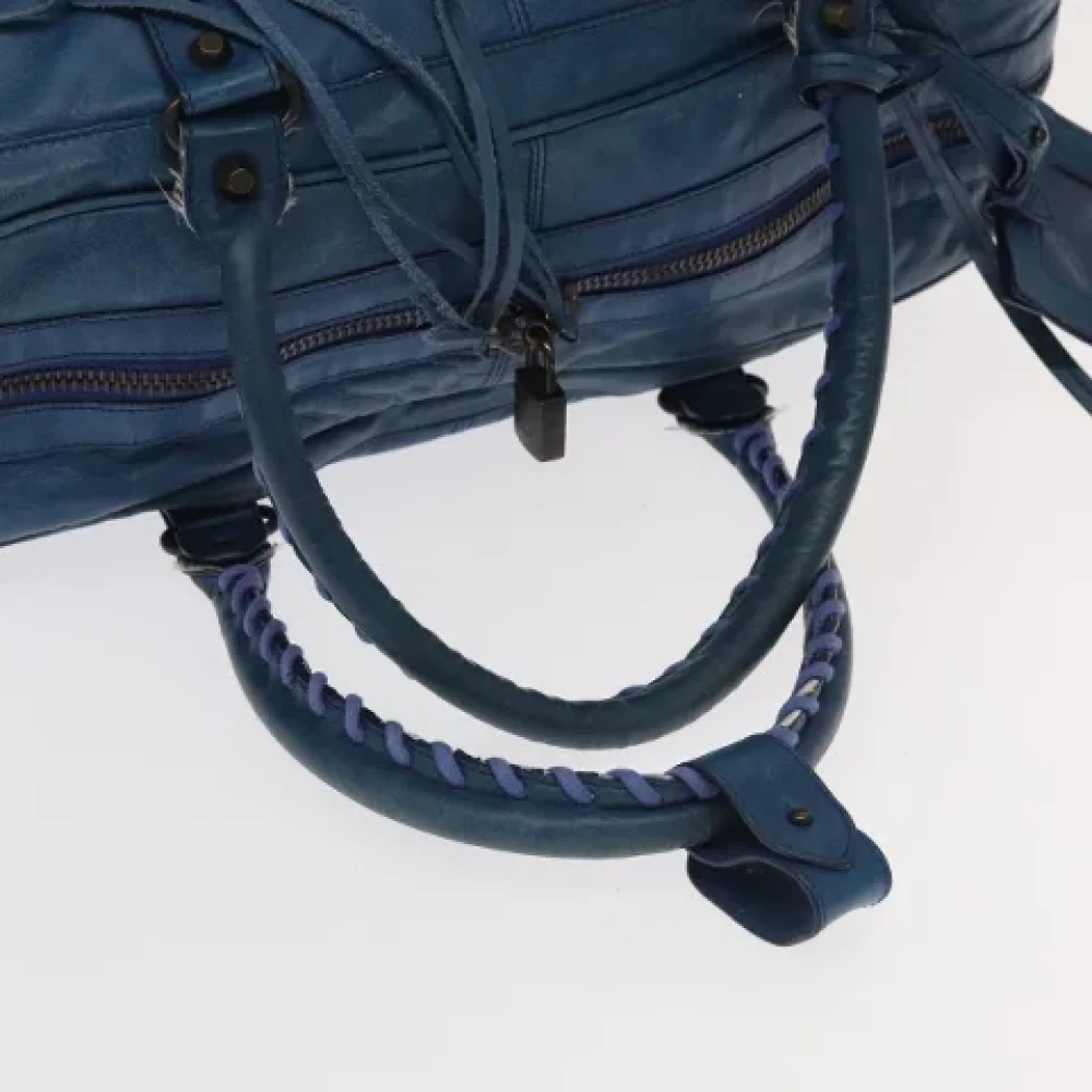 Balenciaga Vintage Pre-owned Leather handbags Blue Dames