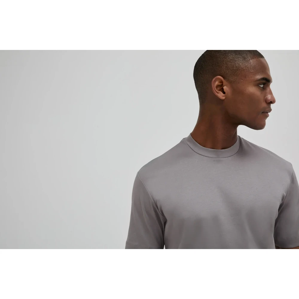 Valenza Interlock Supima Grijs T-shirt Gray Heren