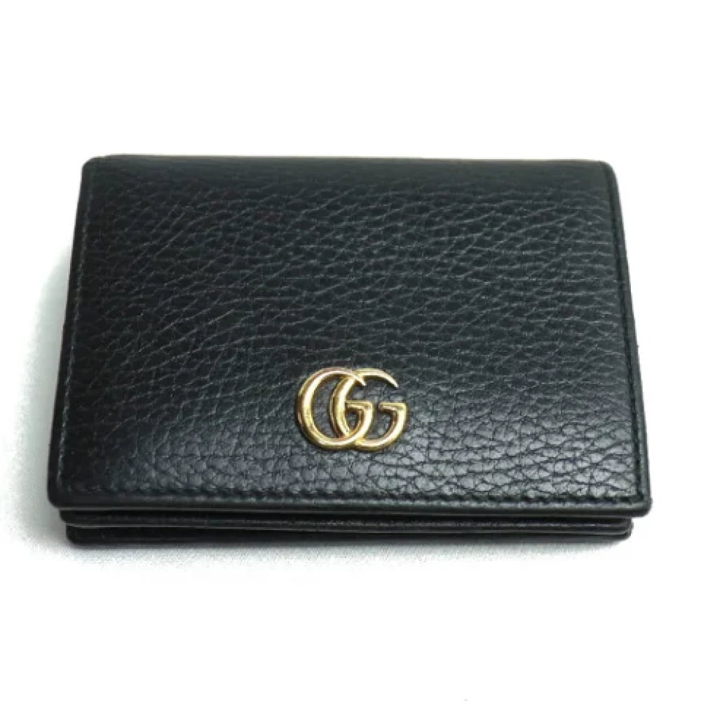 Gucci Vintage Pre-owned Leather wallets Black Dames