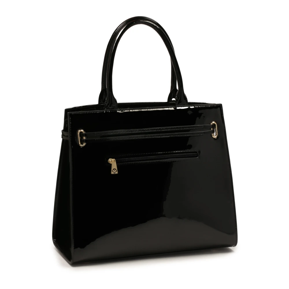 Kazar Gelakte stijve tas Black Dames