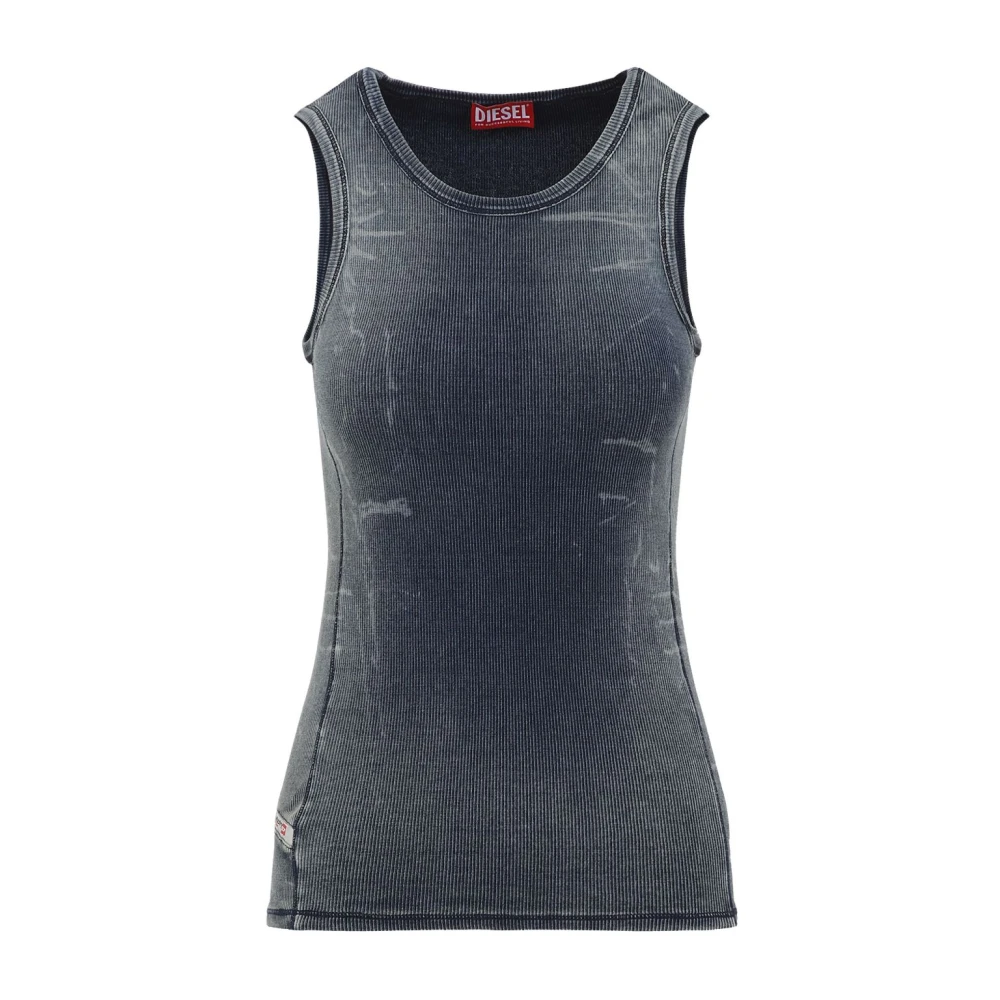 Diesel Blauwe T-shirts en Polos Blue Dames