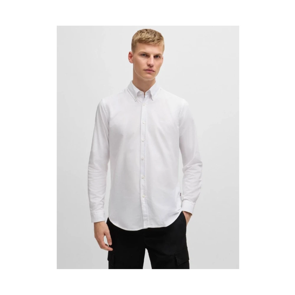 Boss Orange Stijlvolle Shirt voor Mannen White Heren