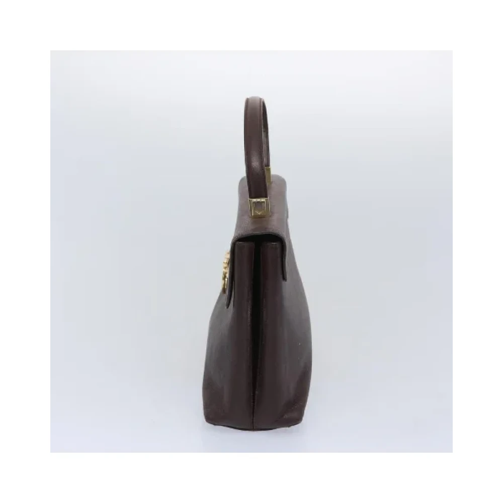 Salvatore Ferragamo Pre-owned Leather handbags Brown Dames