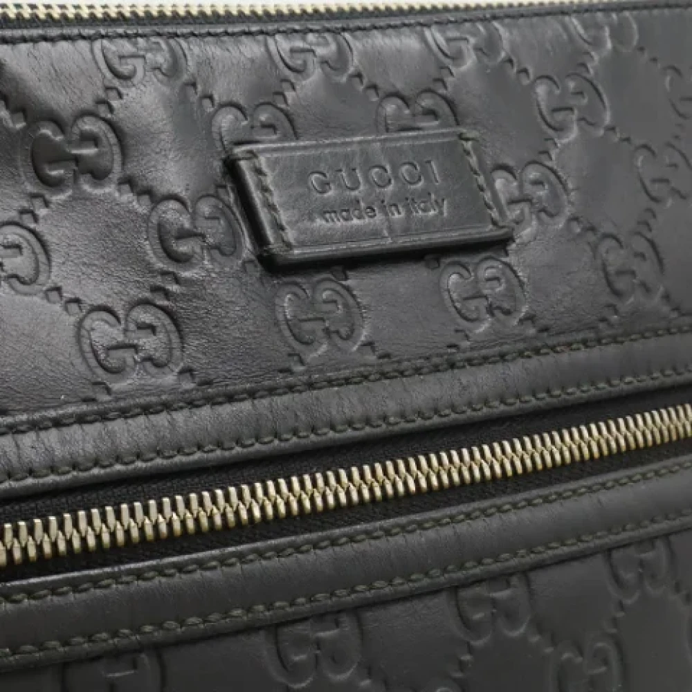 Gucci Vintage Pre-owned Leather shoulder-bags Black Dames