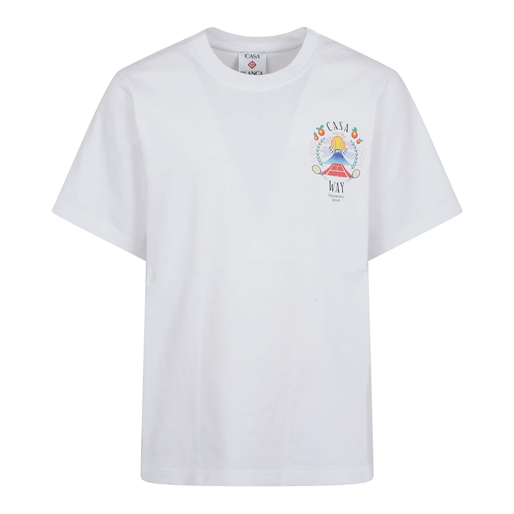 Casablanca Men's White T-Shirt For Aw25 - T-Shirts - Xl - Tops
