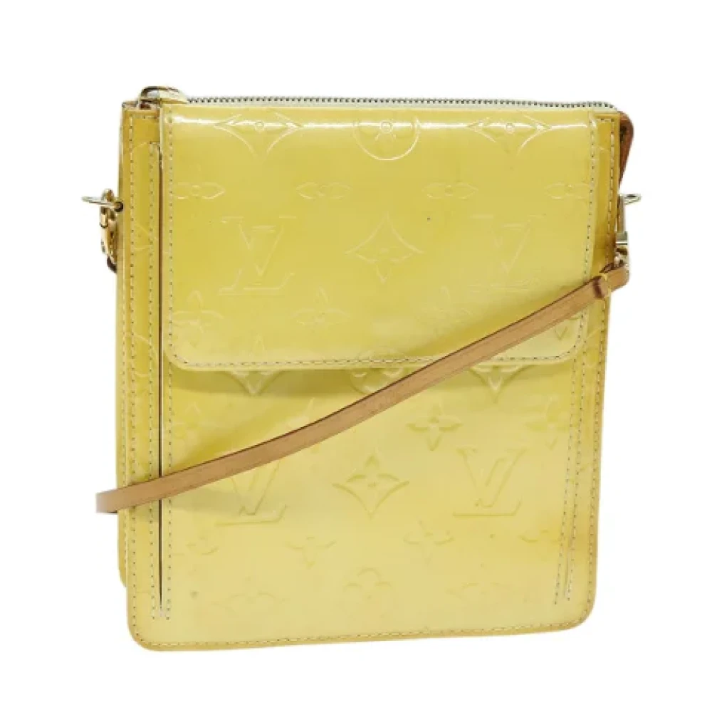 Louis Vuitton Vintage Pre-owned Leather clutches Yellow Dames