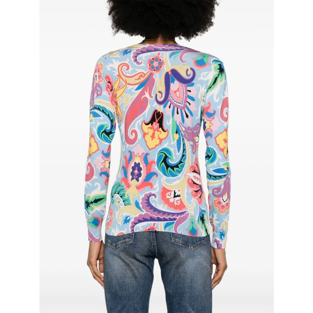 ETRO Blauwe Sweater Dameskleding Multicolor Dames