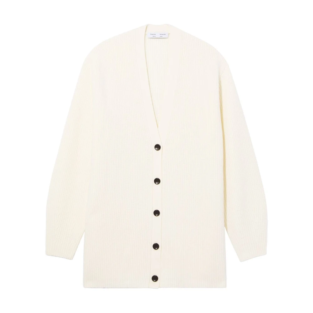Proenza Schouler Beige Wool Casual Cardigan - Female - Cardigans - S - Knitwear