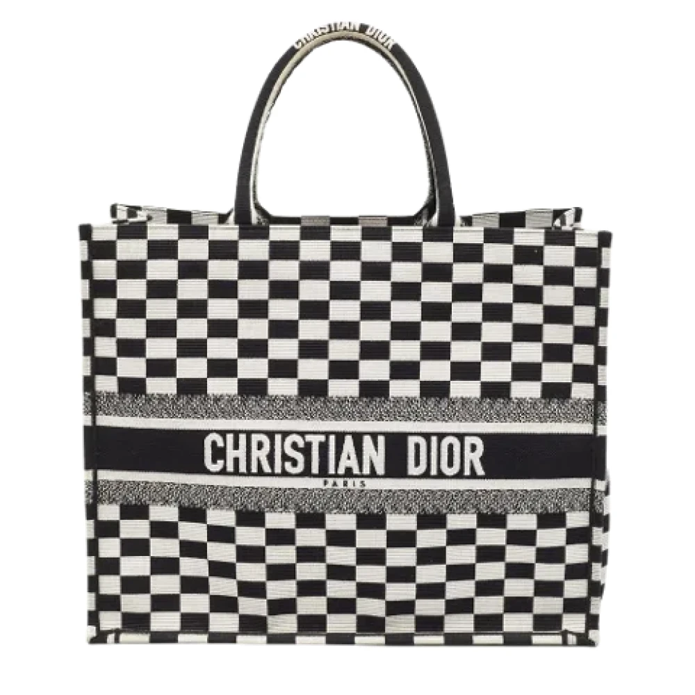 Dior Vintage Pre-owned Canvas totes Black Dames