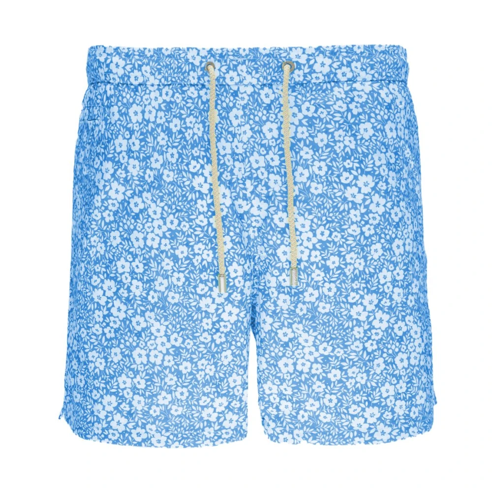 MC2 Saint Barth Bloemen zwembroek met trekkoord Blue Heren