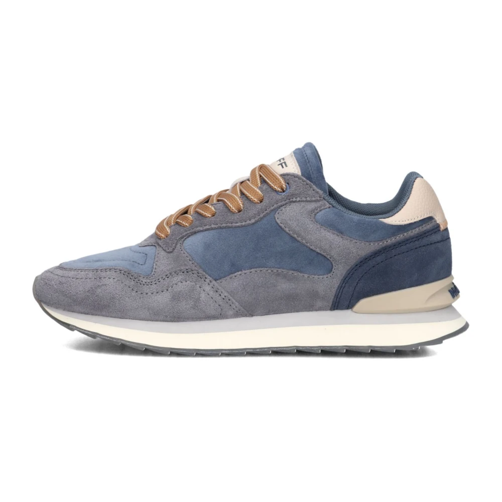 Hoff Blauwe Suède Lage Sneakers Dames Schoenen