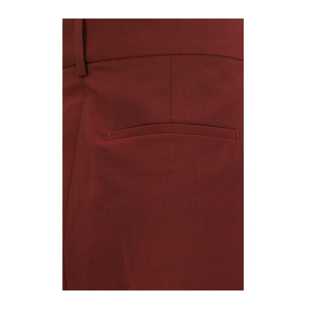 Róhe Wijde broek met rits en zakken Red Dames
