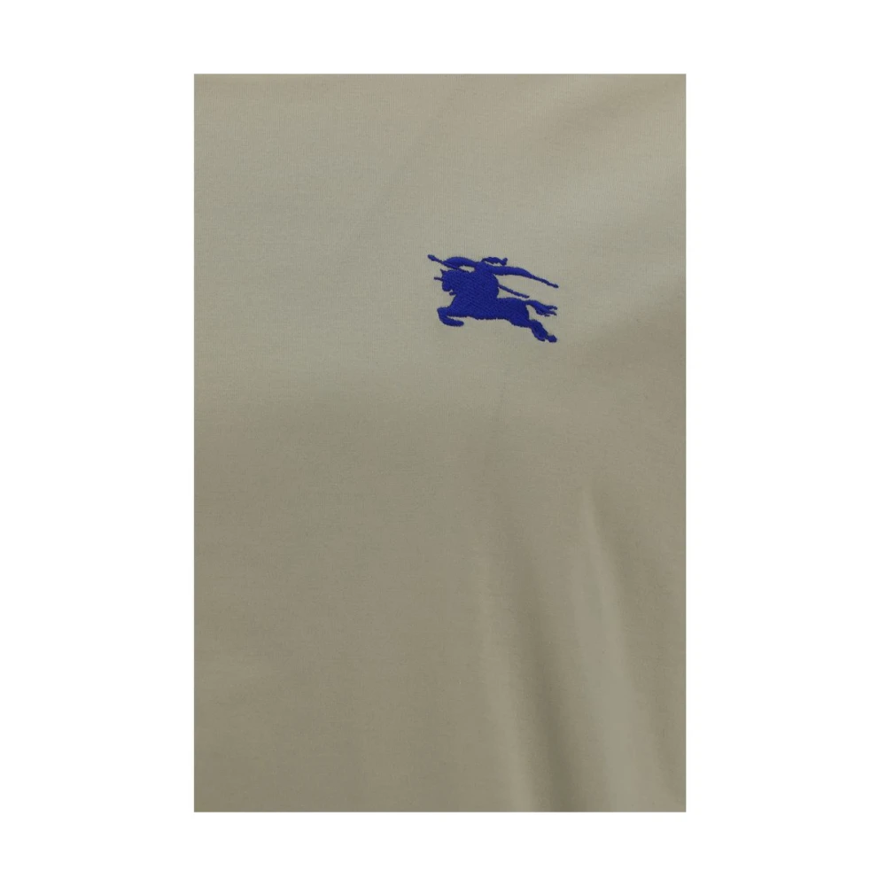 Burberry Equestrian Knight Logo Katoenen T-Shirt Green Heren