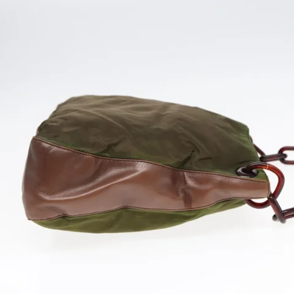 Prada Vintage Pre-owned Fabric prada-bags Green Dames