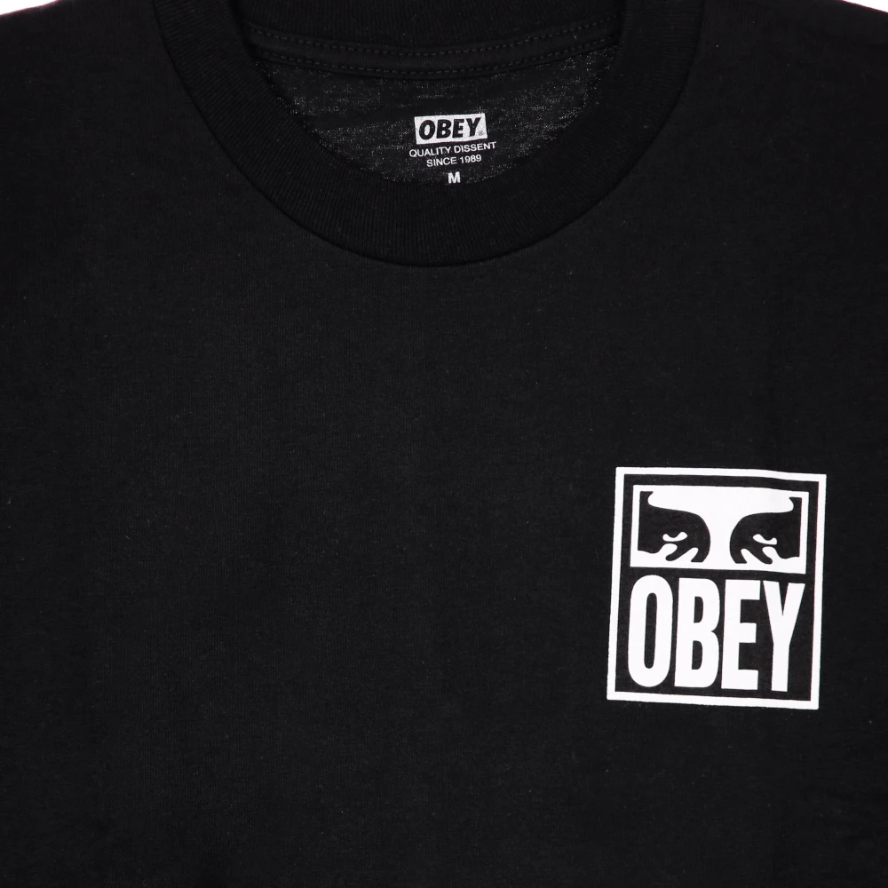 Obey Zwarte Eyes Icon Heren T-shirt Black Heren