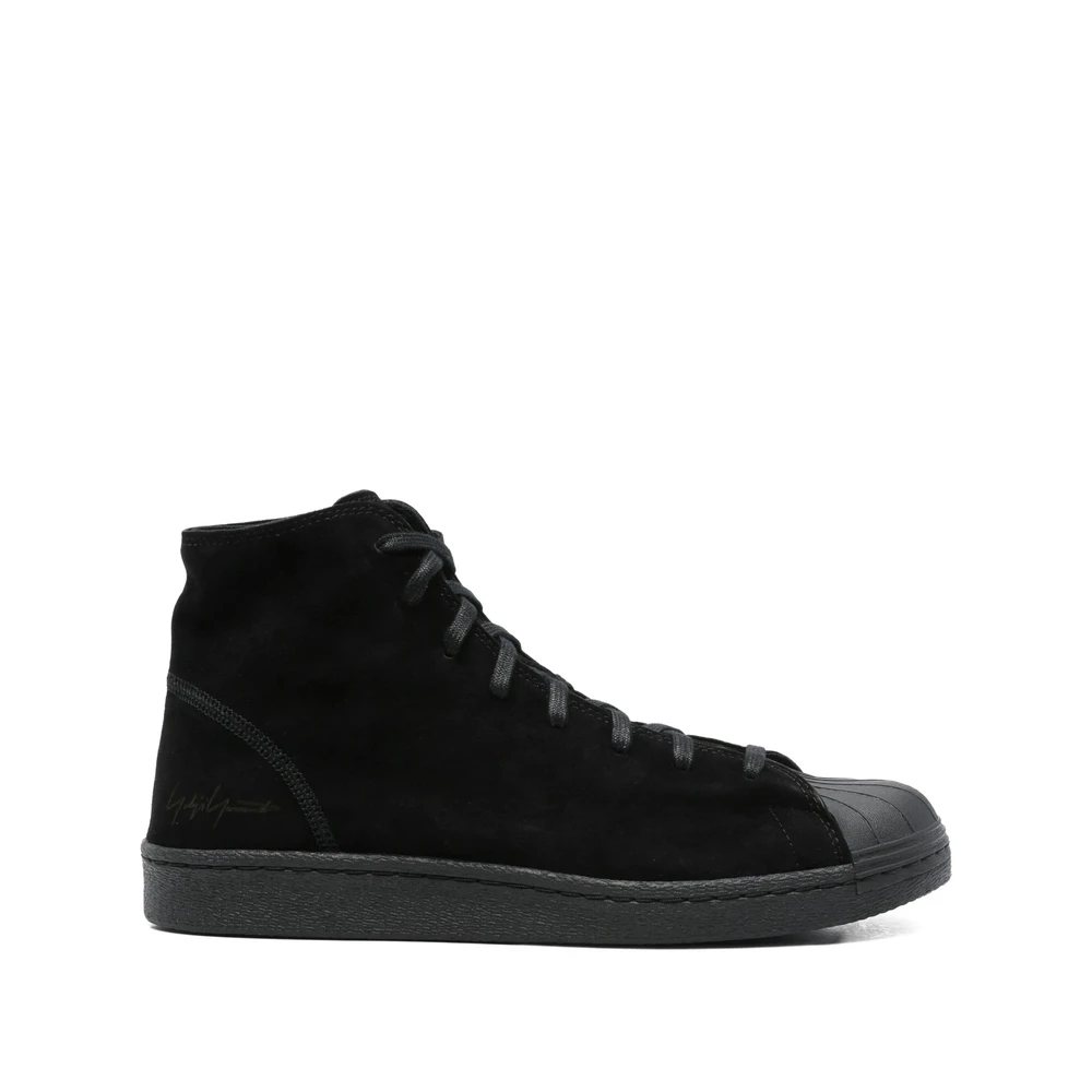 Y-3 Zwarte Suède Veterschoenen Heren Schoenen