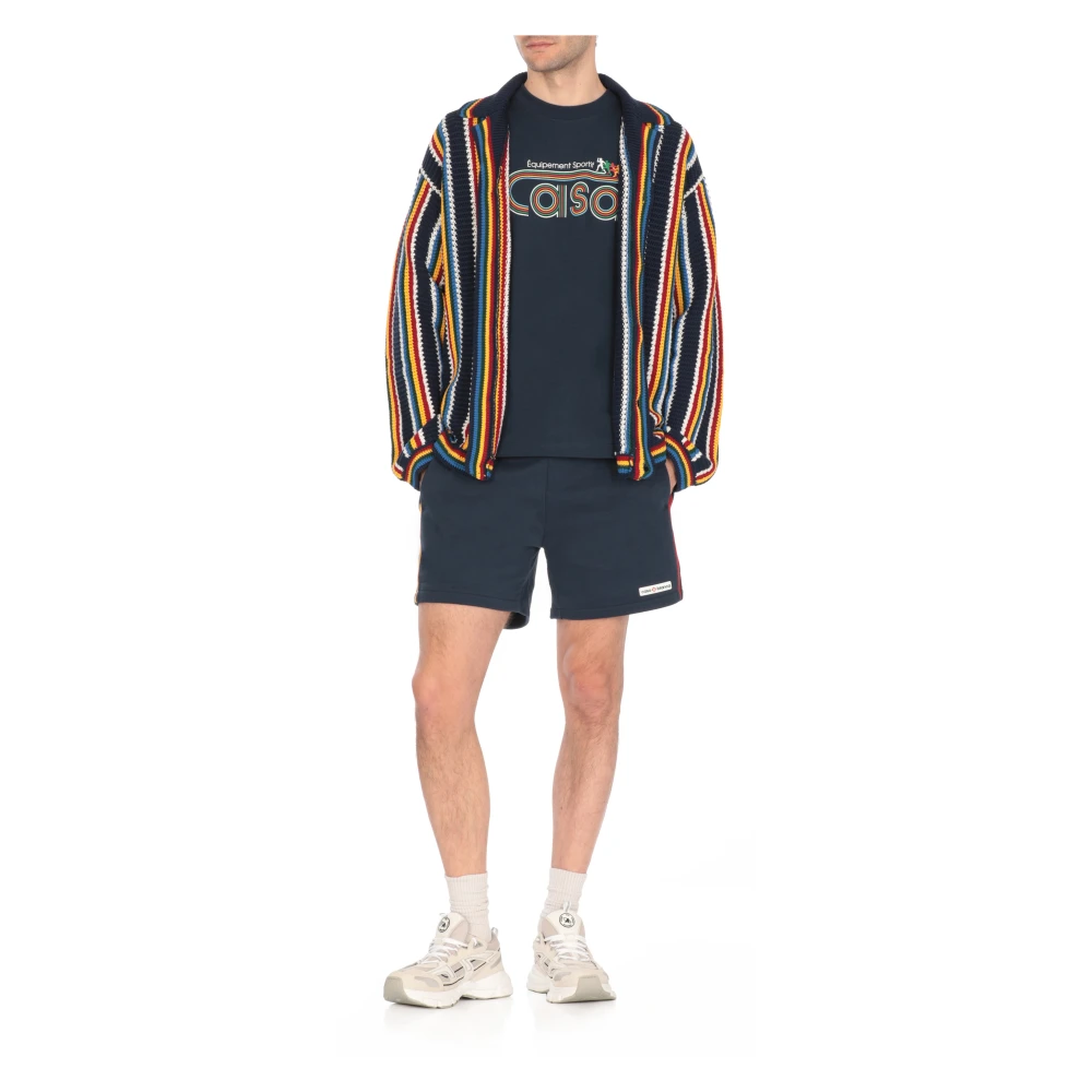 Casablanca Gestreepte katoenen vest met kraag Multicolor Heren