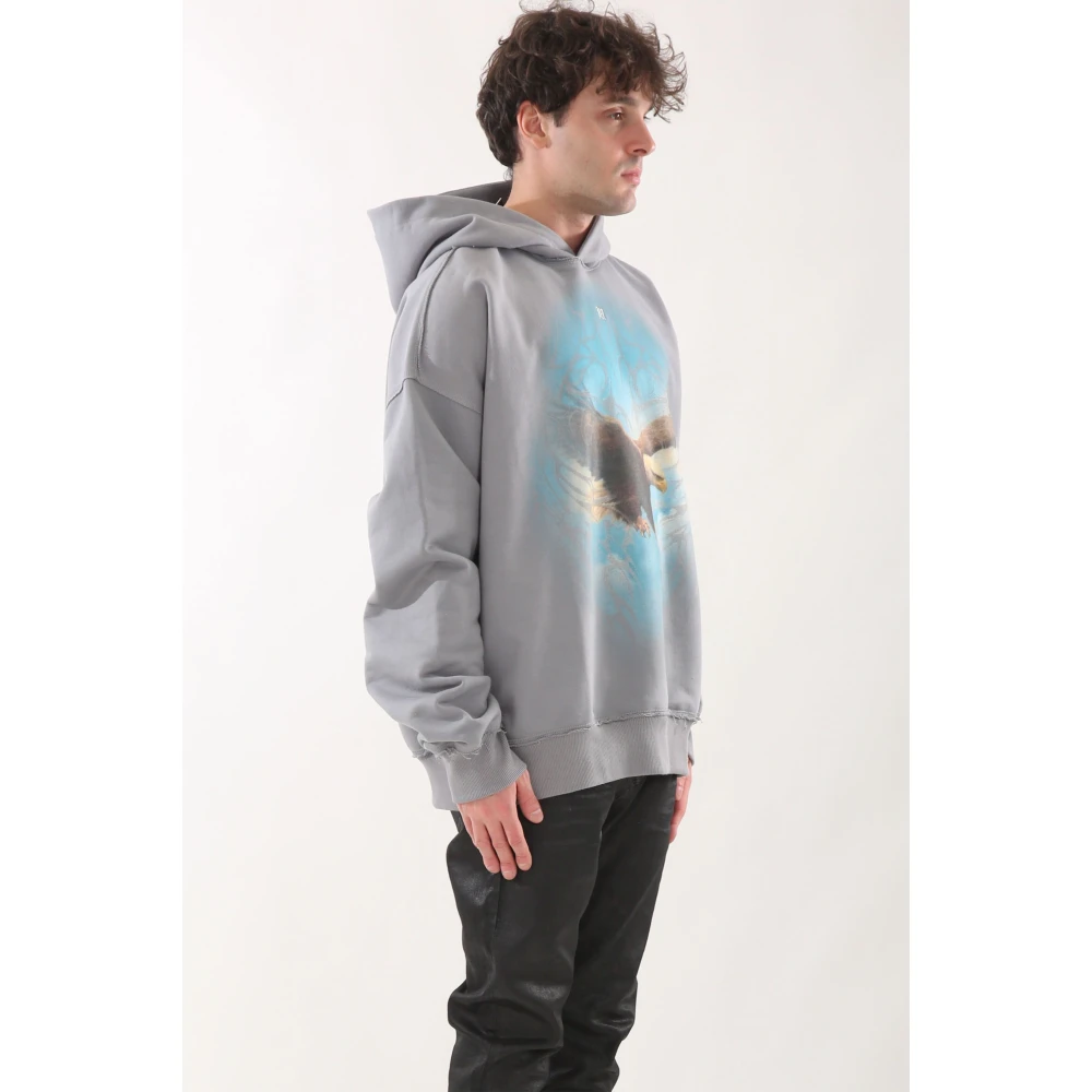 Misbhv Lichtgrijze Monument Valley Hoodie Gray Heren