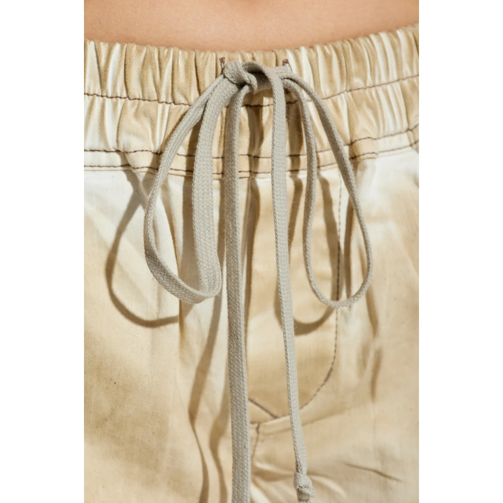 Rick Owens Pocket Shorts Beige Dames